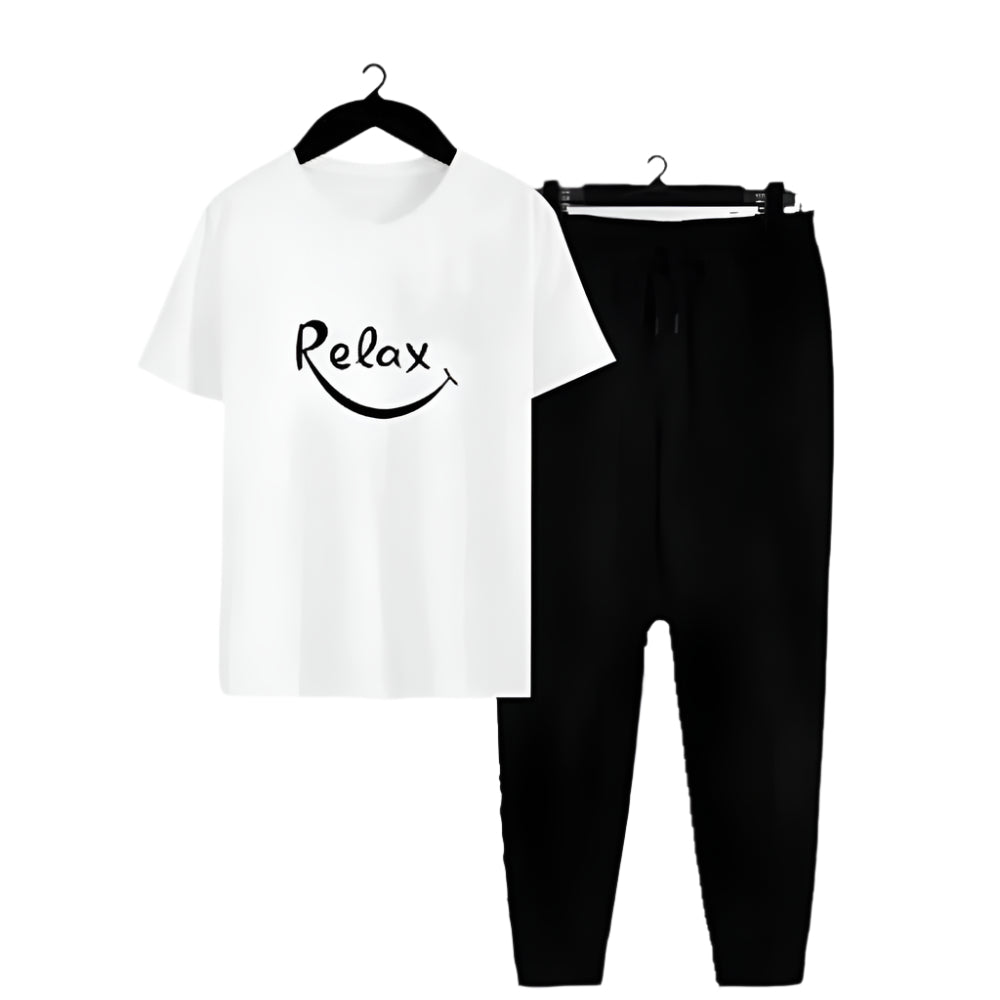 2 Pcs Men’s Dri-Fit Track Suit – Printed Activewear for Style & Comfort